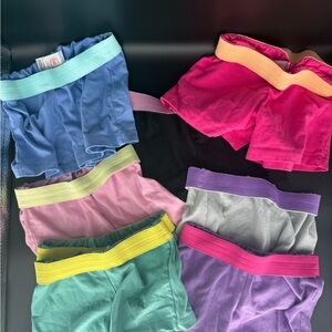 Vibrant Kids' Underwear Set - Blue, Pink, Green, Gray 8 pairs of shorts
